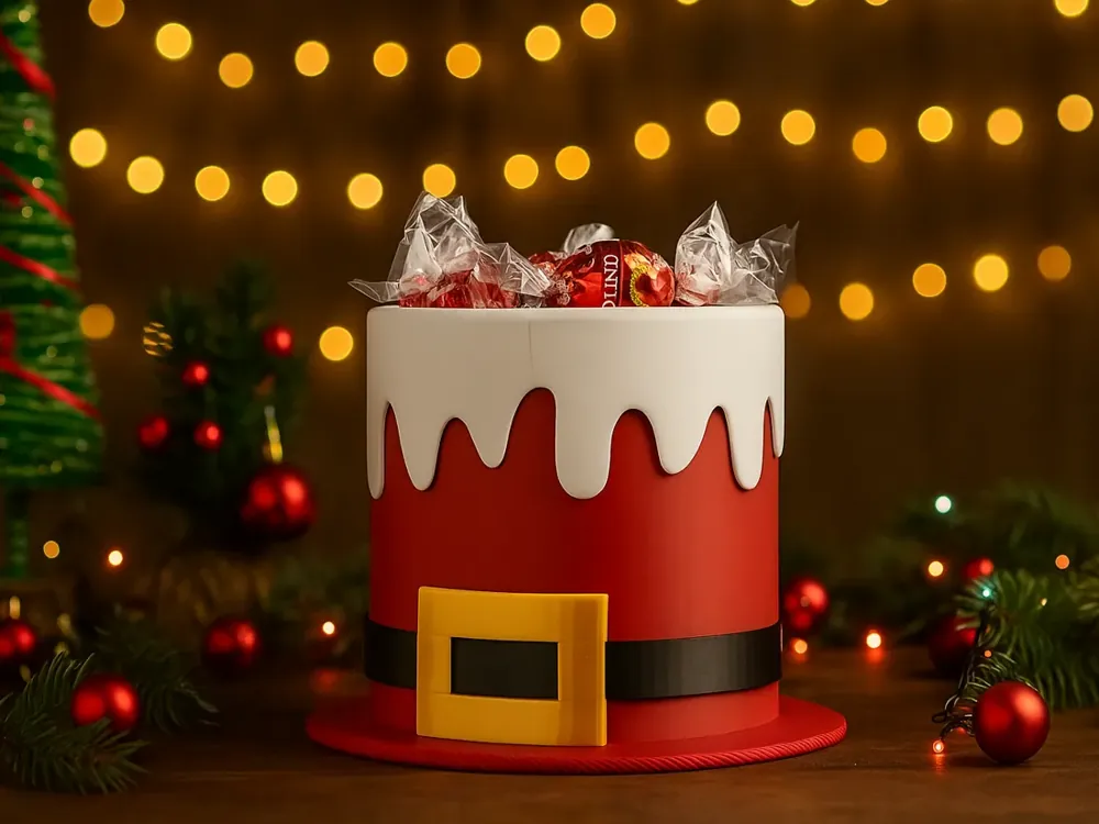 Foto real: Tigela Chapéu de Natal