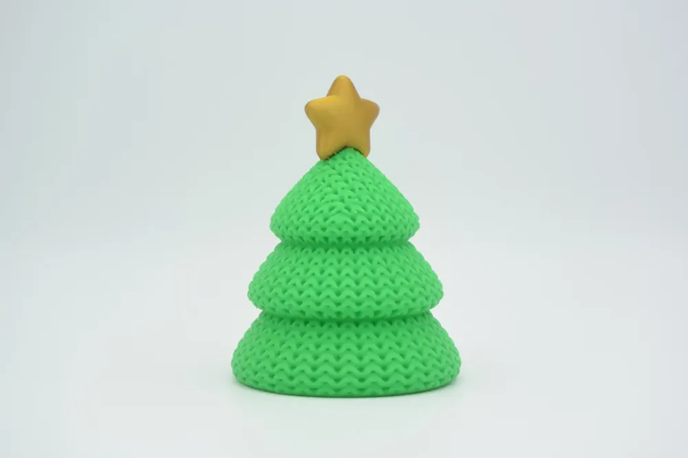 Foto real: Árvore de Natal de Crochê