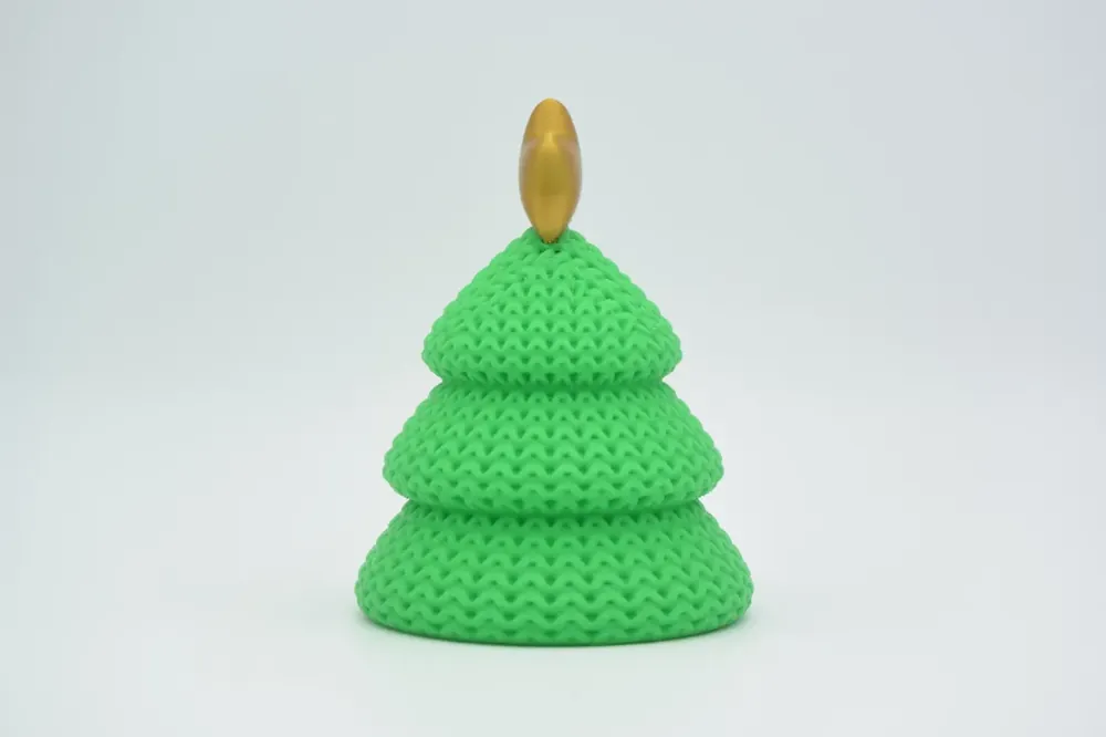 Foto real: Árvore de Natal de Crochê
