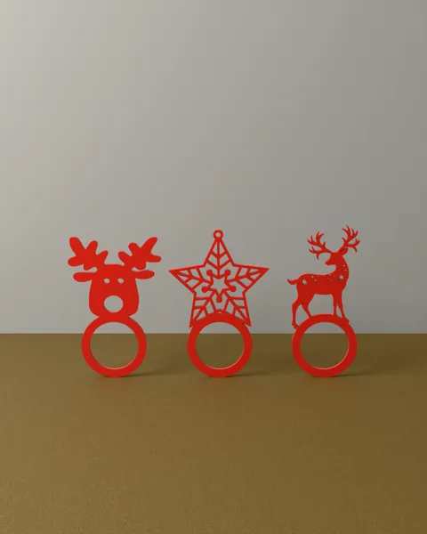 Argolas de Guardanapo de Natal