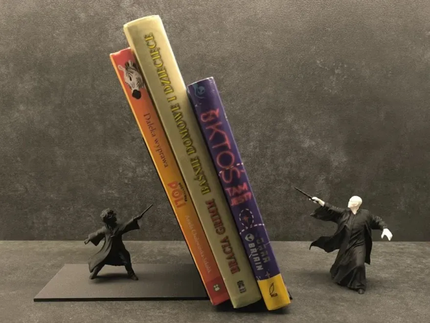 Foto real: Aparador de Livros Harry Potter