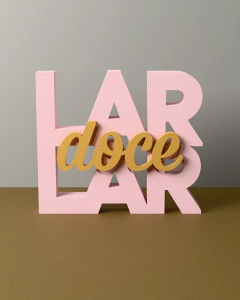 Letreiro Lar Doce Lar
