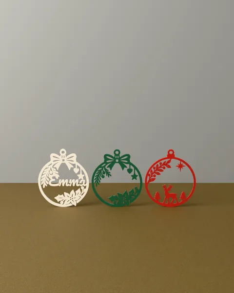 Enfeites de Natal com Nome