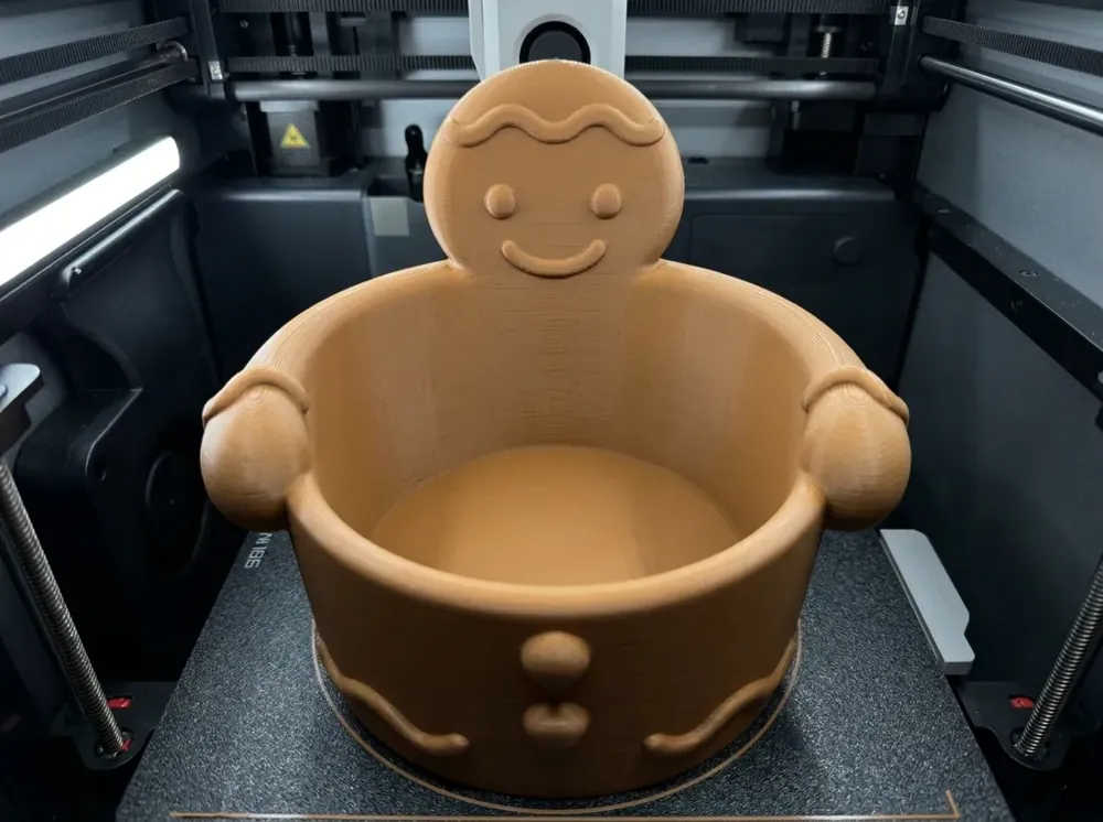 Foto real: Tigela de Doces Boneco de Gengibre